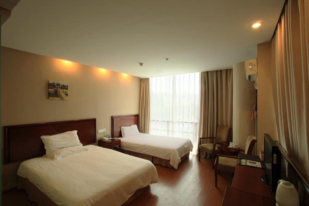 Greentree Inn Shanghai Dongming Road Subway Station Express Hotel Xangai Quarto foto